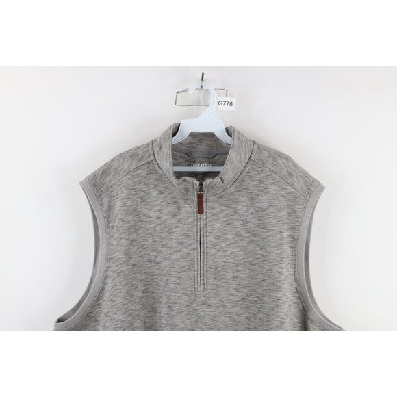 Duluth Trading Co Mens 2XL Relaxed Fit Loophole Half Zip Comfort Vest Sweatshirt - Picture 2 of 11